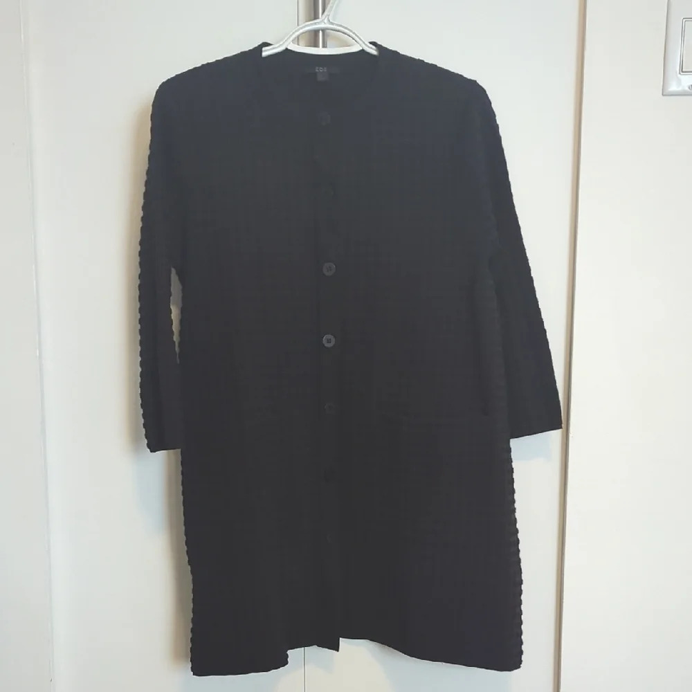 Black Button-Up Cardigan - Picture 1 of 3